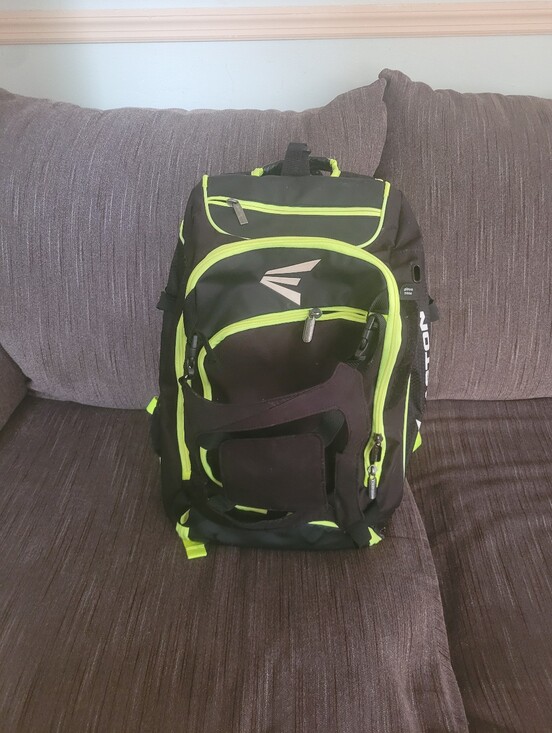 Easton Other - EASTON Baseball Softball Adult Size Black and Ion Yellow Walk Off Backpack